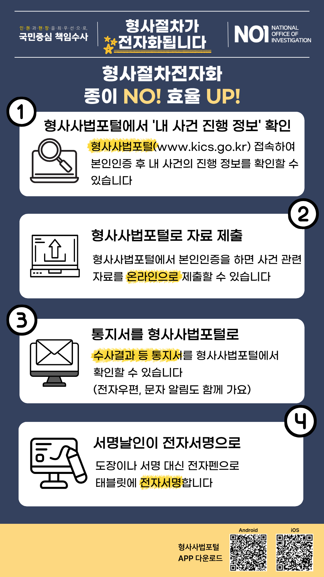 형사절차가 전자화됩니다!