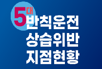 교통질서를 저해하는 5대 반칙운전행위 상습 위반지점을 안내지도